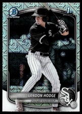 Landon Hodge 2025 Bowman Draft Chrome Rookie Mojo Refractor Mega Box 1st Card RC
