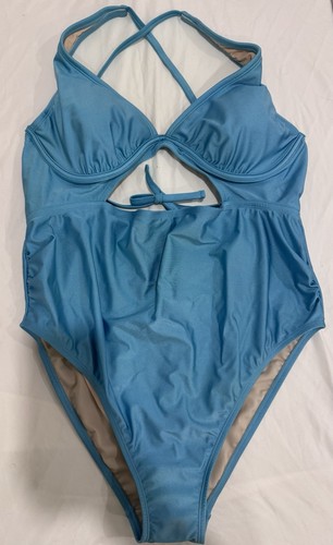 Traje de baño Isabel Maternity Ingrid & One Piece azul XL recorte brillante - Imagen 1 de 4