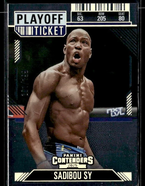 L16,915 - 2025 Panini Contenders PFL Playoff Ticket #79 Sadibou Sy /199