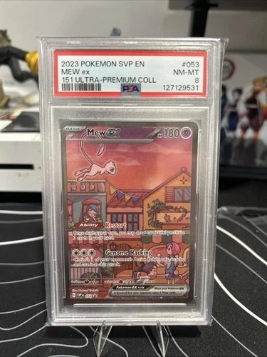 Pokémon Mew EX #053 Black Star Promo Illustration Rare PSA 8