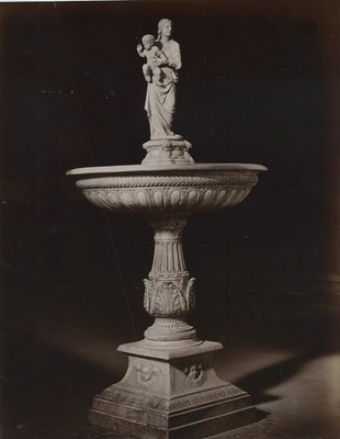 Italien Pisa Kathedrale Dom Stoup Stagio Stagi Madonna altes Foto Alinari 1880