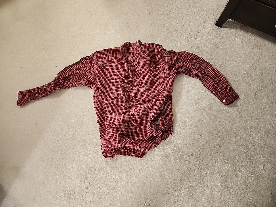 Camisa polar vintage Nautica para hombre roja manga larga talla XL Foto 2 de 3