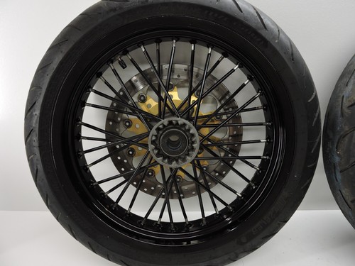07 Husqvarna SMR 510 17 PULGADAS SUPERMOTO RUEDAS PIÑÓN DELANTERO TRASERO FRENO ROTOR🔥 - Imagen 14 de 24