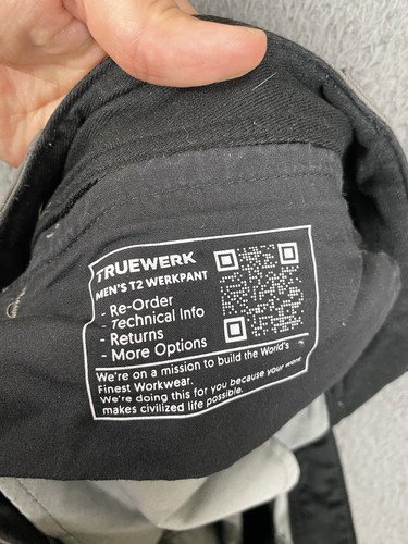 Truewerk Mens T2 Werkpant Cargo Work Pants Size 38x32 - Picture 4 of 12