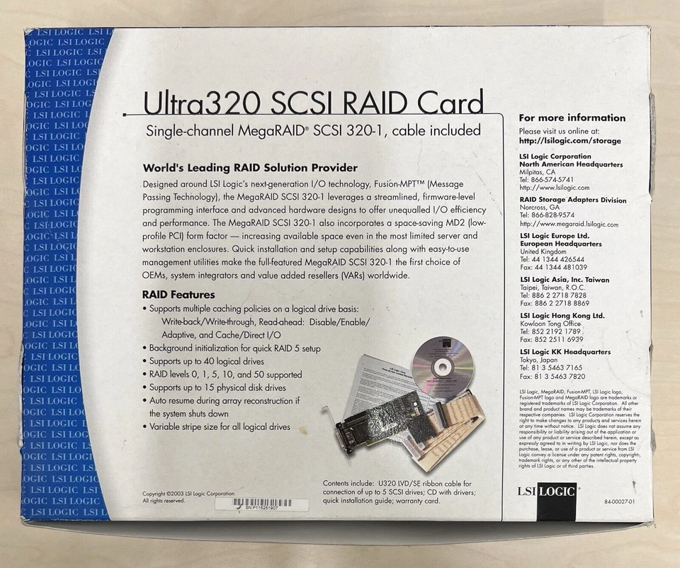 LSI Logic Ultra 320 SCSI RAID Card - Image 2 of 4