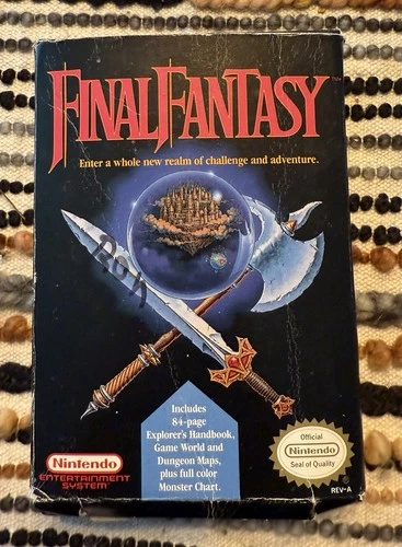Final Fantasy (Nintendo NES) CIB W/ Maps, Manual, Insert Oval Seal Tested