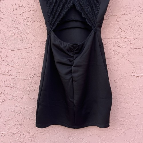 Emerald Sundae Black Bandage Dress Size Medium - Picture 5 of 8