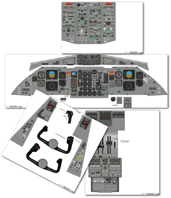 ATR42/72-500 Cockpit Training Poster - Full Size Posters