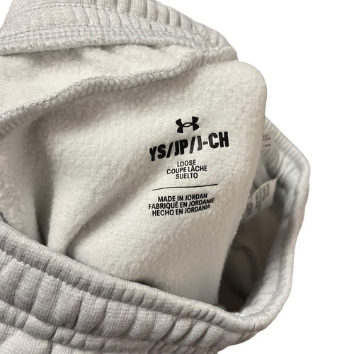 Under Armour Boys' Fleece Joggers Pants Grey/Black Sz S NEW! - Picture 8 of 9