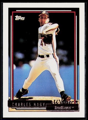 Charles Nagy - 1992 Topps Gold Winners #299 - Cleveland Indians