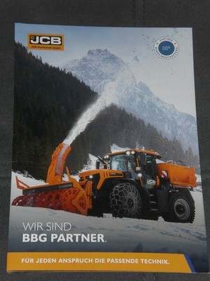 JCB  BBG Partner Fastrac Traktoren, Radlader, Bagger, Maschinen Prospekt (26302)
