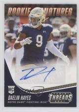 2021 Panini Chronicles Draft Picks Orange Daelin Hayes #TS-DHA Auto 0hd6