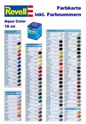 Revell Aqua Color Farbe 18 ml Dose Farbe - freie Auswahl aus 88 Farben
