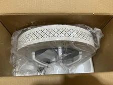 20 in. LED Indoor White Dimmable Matte Modern Cage Low Profile Flush Mount Fan