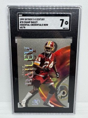 1999 Skybox E-X Century Champ Bailey Essential Credentials Now 65/70 Near Mint 7