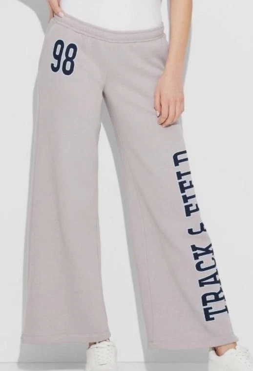 NEW Wild Fable Women's Low-Rise '98 Track & Field Wide Leg Sweatpants Size Large