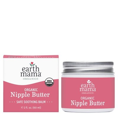 Earth Mama Organic Nipple Butter  | Nipple Cream Safe for Breastfeeding | Pos...