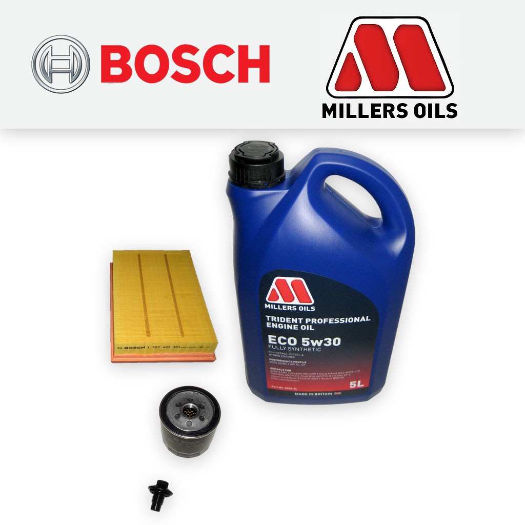 SERVICE KIT for VOLVO V50 1.6 16V OIL AIR FILTERS +5L 5w30 FS OIL (2005-2007)
