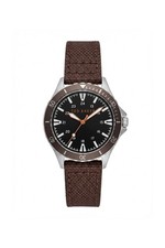 Ted Baker Oldfash Black Dial Leather Strap 41mm Watch TB190316