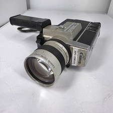 Canon Super 8 Auto Zoom 814 Movie Camera with Battery Grip - AS IS