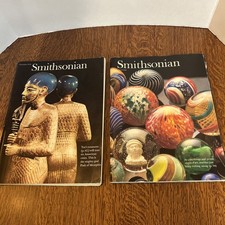 Vintage Nov. 1976 & April 1988 Smithsonian Magazines Marbles & King Tut Exhibit