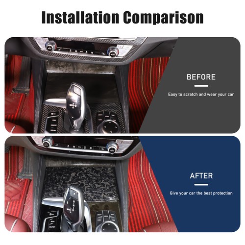 Forged Real Carbon Fiber Center Cup Holder Trim For BMW 5 Series G30 2018-2022 - Picture 21 of 24