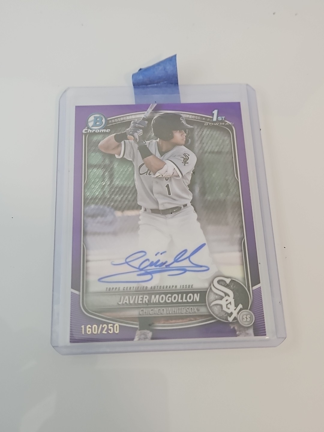 2025 Bowman - Chrome Prospect Autographs Purple Javier Mogollon #CPA-JMO /250
