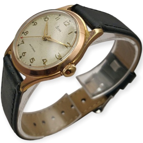 Sim 32,5mm 1950s Calibre mécanique Femga 520 LEBROCANTHEURE MONTRE VINTAGE WATCH - Photo 1 sur 5