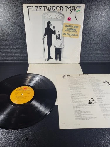 Fleetwood Mac Self Titled LP 1975 Original 1st US Press + Lyric Insert HYPE Stkr