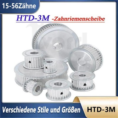 HTD-3M 15-56Zähne Zahnriemenrad Zahnriemenscheibe Riemenscheibe Breite 16mm ''AF''