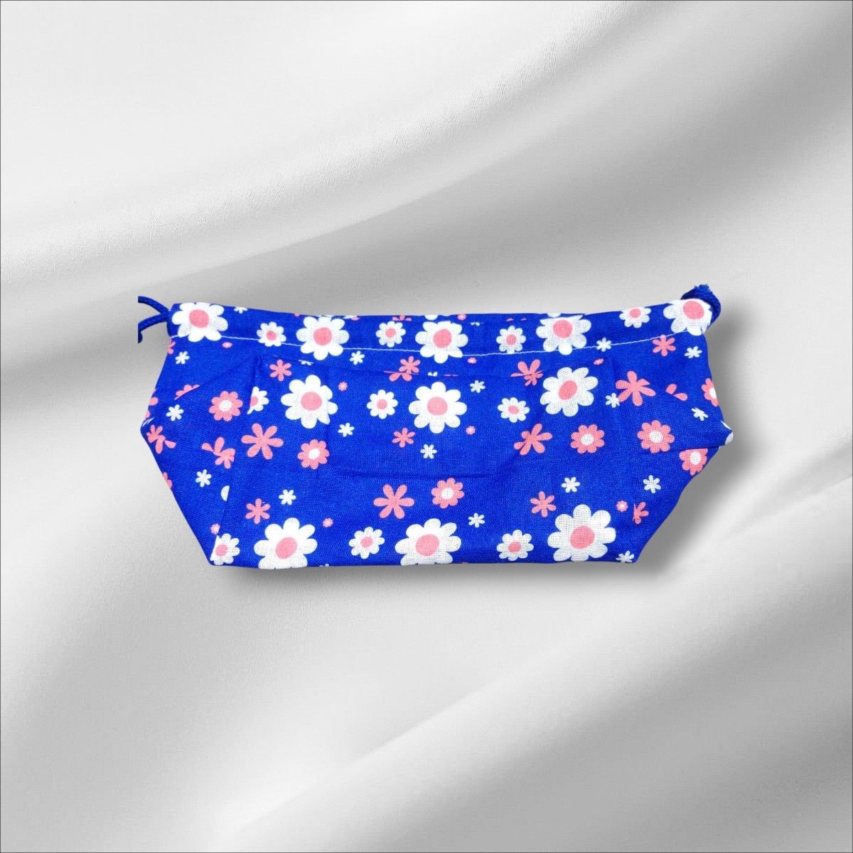 drawstring lunch bag floral pattern - image 3