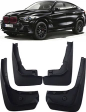 Genuine Front & Rear Splash Guards Mud Flaps FOR 2020-2025 BMW X6 M Sport G06