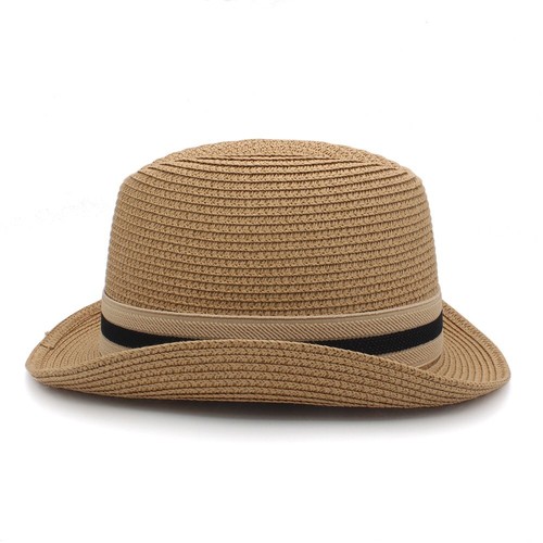 Herren Damen Sommer Stroh Homburg Hüte Retro Fedora Sonnenhut Jazz Caps 7 1/8-7 3/4 - Bild 15 von 17
