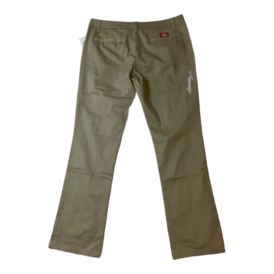 Pantalones Dickies Niñas Caqui Pierna Recta Elastizados Talla 15 Nuevos con Etiquetas Foto 2 de 4