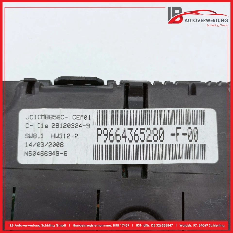 Cuadro de instrumentos velocímetro CITROEN C4 PICASSO 2.0 HDI 138 28120324-9 P9664365280 Foto 4 de 4