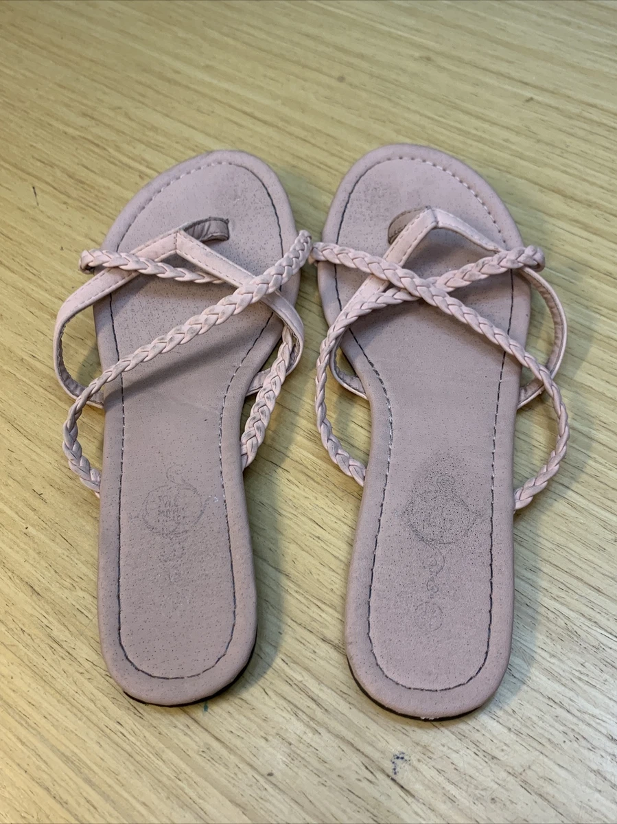 Strappy flip flops sale
