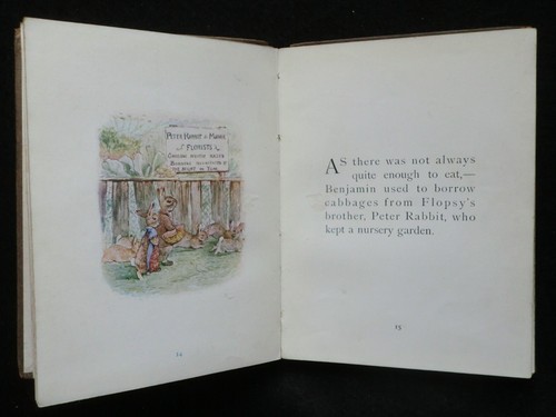 BEATRIX POTTER; The Story of The Flopsy Bunnies (1909-1st) Rare Children's Book - Imagen 9 de 15