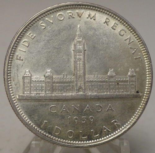 1939 Canada 80% silver dollar, Royal Visit, King George VI, #71124-001