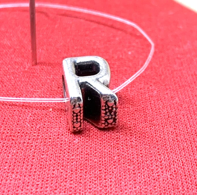 PANDORA LETTERA INIZIALE R IN ARGENTO 925 ORIGINALE PUNZONATA - Immagine 4 di 4