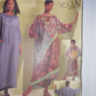 Vogue Patterns V1106 Kaftan Koos Van Den Akker Designer Couture Z Lrg Xlg ungeschnitten