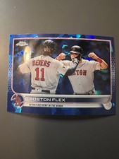 2022 Topps Sapphire Chrome Update Boston Flex Devers Enrique Hernandez US11 RC