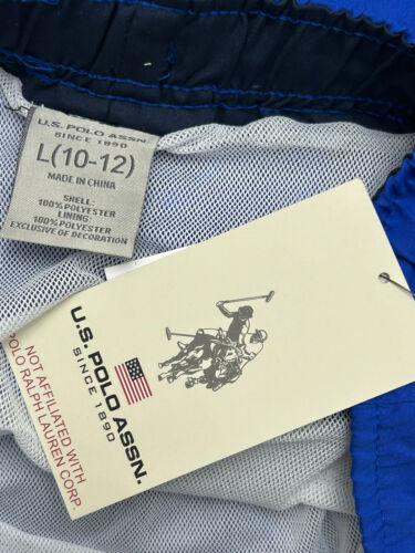 New U.S. Polo Assn. Boys Swim Shorts Trunks Pockets Sz LARGE 10-12 (C51) - Picture 4 of 4