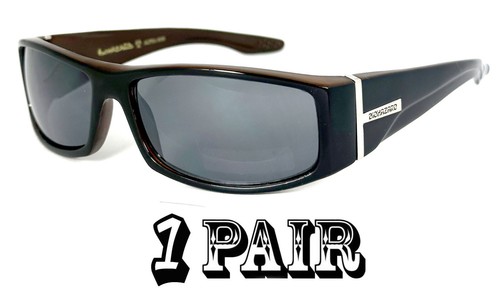 Retro BioHazard Rectangle Sports Golfing Sunglasses UV400 - Picture 7 of 8