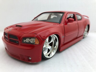 JADA BIGTIME MUSCLE BTM 2006 DODGE CHARGER SRT8 RED 1:24 DIECAST