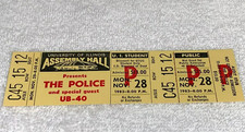 The Police UB40 Unused Concert Ticket Sting November 28 1983 Synchronicity Tour
