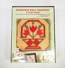 Designer Wall Hangings Nicole Creations Latch  Hook Kit No.1714 Flower Basket