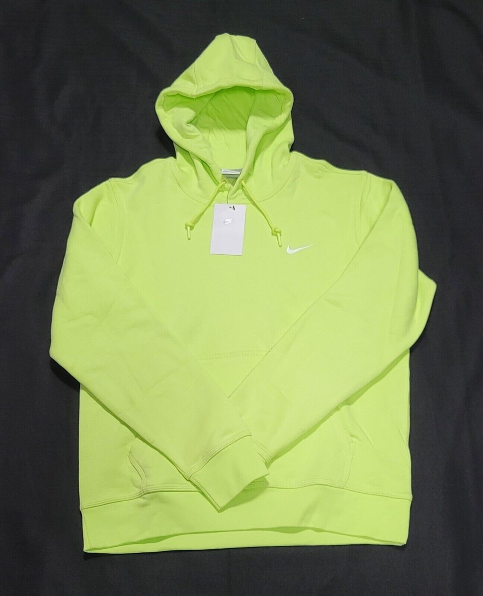 Nike Mens Sportswear Swoosh Club Fleece Hoodie Lemon 826433 Nike Mens Sportswear Swoosh Club Fleece Hoodie Lemon 826433