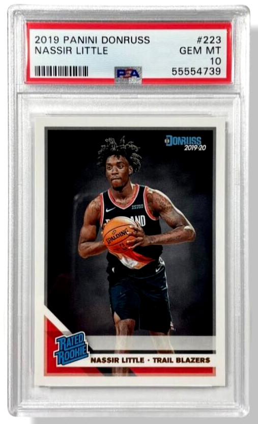 2019-20 Panini Donruss Rated Rookie Nassir Little #223 PSA 10 GEM MT Rookie RC