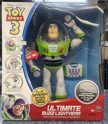 Disney Pixar Toy Story 3 Ultimate Buzz Lightyear Programmable New