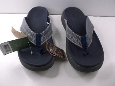 Lamo Footwear Men's Lyle Flip Flops - EM2224-NAVY Size 10
